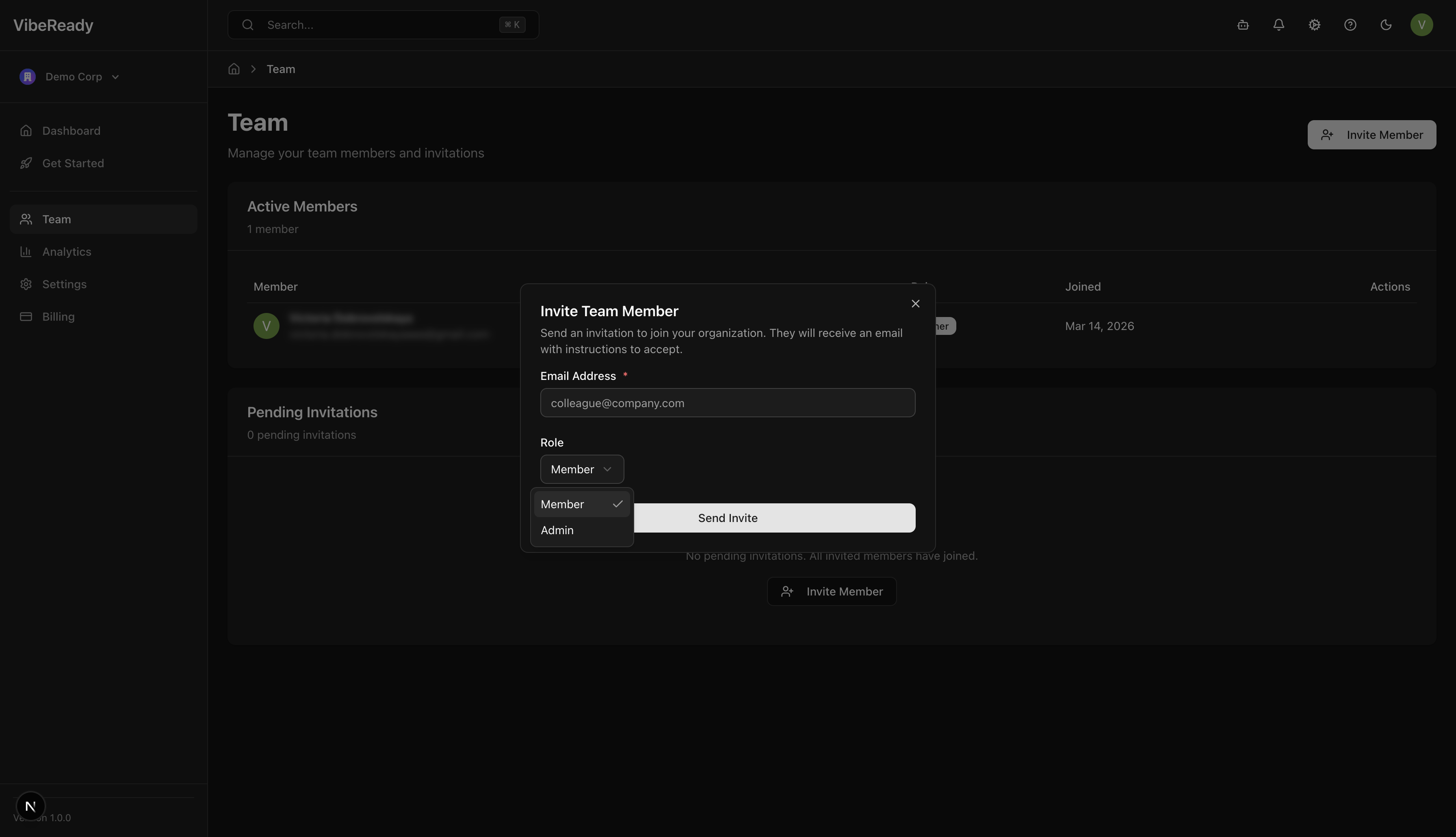Role-Based Dashboard